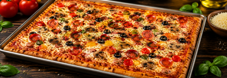 Pizza Party Blech 60x40cm